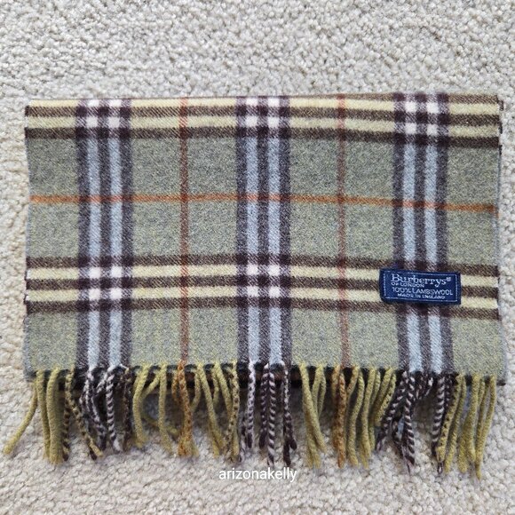 Burberry Accessories - PERFECT! Vintage Burberry Wool Plaid Scarf